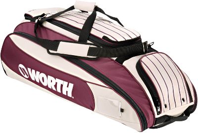 Baseball Worth Elite Pinstripe Player Bag Orange White