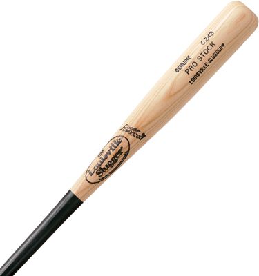 Louisville Pro Stock Black/Natural Ash Wood Baseball Bat