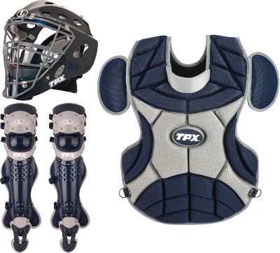 Louisville Pulse Static Nav/Gry Adult Catcher's Set