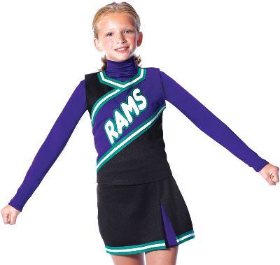 Alleson Youth Custom Single Box Pleated Cheer Skirt