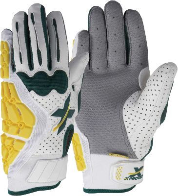 XPROTEX Mens WhiteGreen RAYKR Protective Gloves Adult Baseball Batting Gloves