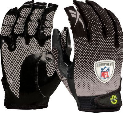 Reebok NFL Equipment Fade Blk/Gry Football Gloves
