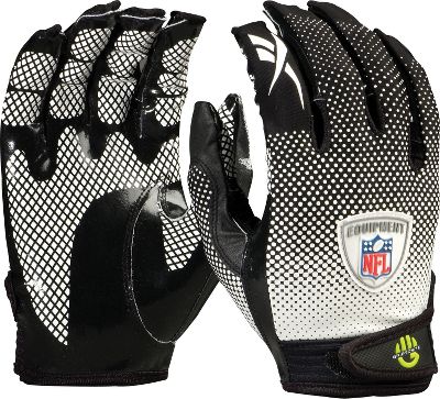 Reebok NFL Equipment Fade Blk/Wht Football Gloves