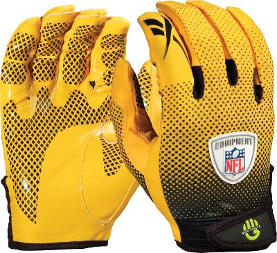 Reebok NFL Equipment Fade Gld/Blk Football Gloves