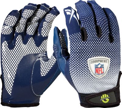 Reebok NFL Equipment Fade Nvy/Wht Football Gloves