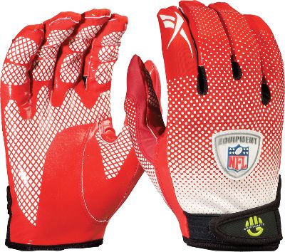 Reebok NFL Equipment Fade Red/Wht Football Gloves