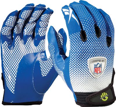 Reebok NFL Equipment Fade Roy/Wht Football Gloves