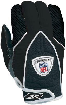 Reebok Adult NFL Equip XG3 Black Football Gloves