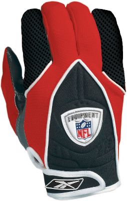 Reebok Adult NFL Equip XG3 Red Football Gloves