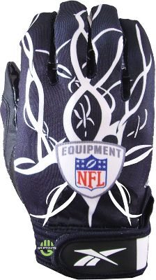 Reebok Adult NFL Mayhem Black Football Gloves