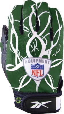 Reebok Adult NFL Mayhem Forest Football Gloves