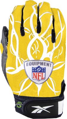 Reebok Adult NFL Mayhem Gold Football Gloves