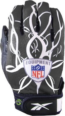 Reebok Adult NFL Mayhem Grey Football Gloves