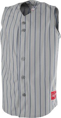 Rawlings Youth Sleeveless Pinstripe Baseball Jersey eBay
