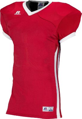 Russell Adult Compression Color Block Football Game Jersey
