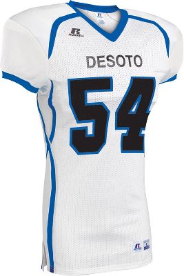 Russell Athletic Adult Color Block Football Jersey