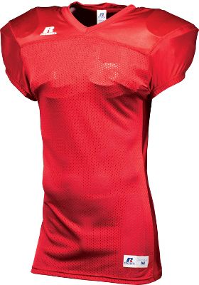 Russell Adult Mesh Football Jersey with Side Panels