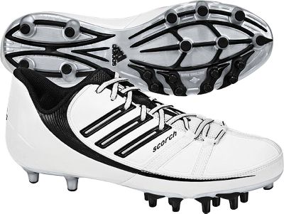 Adidas Scorch Superfly Low Molded Wht/Blk Football Cleats