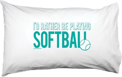 Chalk Talk "I`d Rather Be Playing Softball" Pillowcase