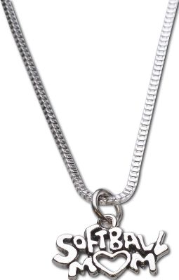 Chalk Talk "Softball Mom" Sterling Silver Necklace