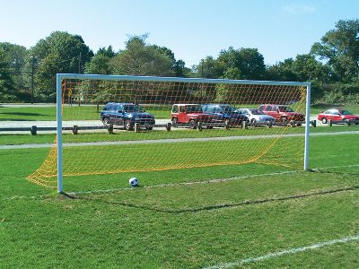 Jaypro Three Piece Semi-Permanent Steel Soccer Goal
