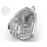 Baseball Home Free Sterling Silver Glove Charm Gift