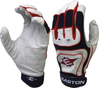 Easton Adult SV12 Pro Navy/Red Batting Gloves