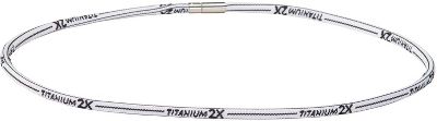 Brett Bros. White Titan Ionic 20" Necklace