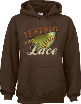 Team Express Gear Womens Leather and Lace Hoodie
