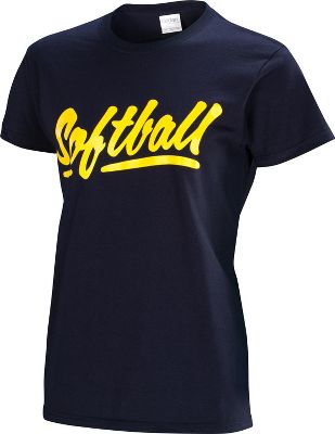 Team Express Gear Women's "Softball" Optic Script T-Shirt