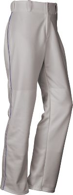 Baseball Express Men's Open Bottom Hemmed Piped Baseball Pants