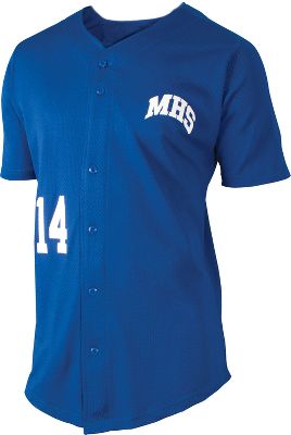 Team Express Gear Full Button Adult Mesh Jersey