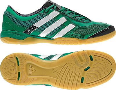 Adidas Men's Top Sala X Indoor Soccer Shoes - Size 7.5 GRN/WHT/BLK - soccer team express footwear indoor boots