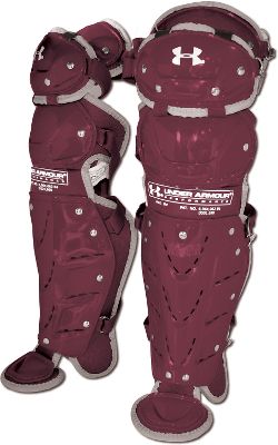 Under Armour Adult Maroon Pro Leg Guards