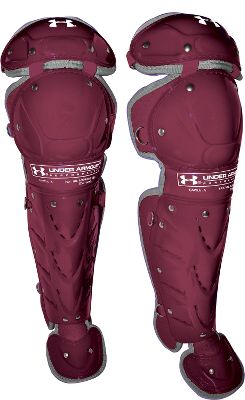 Under Armour Womens Maroon Catchers Leg Guards