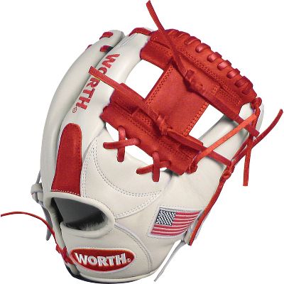 Baseball Worth Liberty Scarlet 11 14 Baseball Glove Throws Right Scarlet Red