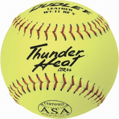 Dudley 11" Yellow ASA Thunder Heat Slowpitch Softball