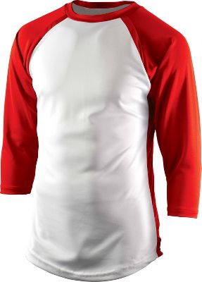 Team Express Gear Youth Pro Plus Red 3/4 Sleeve Shirt