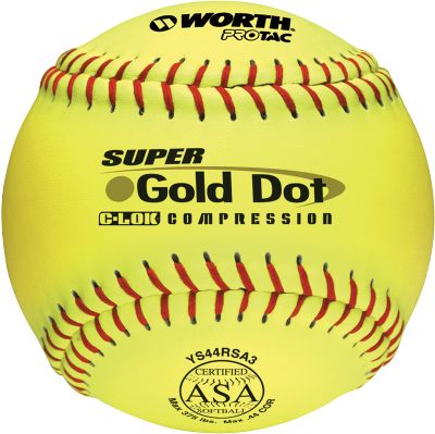 Worth 12" ASA Super Gold Dot Slowpitch Softball