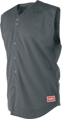 Rawlings Youth Sleeveless Full Button Jersey