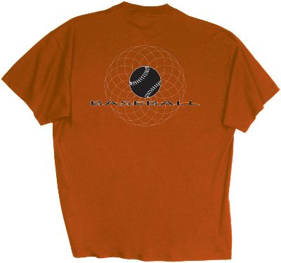 Baseball Express Gear Baseball T Shirt 2XL Extra Extra Large Texas Orange