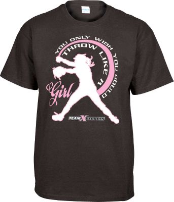 Team Express Gear Youth "Throw Like A Girl" T-Shirt