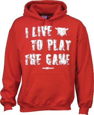 Express Gear Men's "Live to Play the Game" Red Hoodie