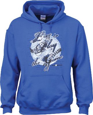 Express Gear Men's "Live to Play the Game" Blue Hoodie