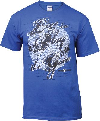 Express Gear Youth "Live to Play the Game" Blue T-Shirt