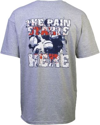 Football America Adult "Pain Starts Here" T-Shirt