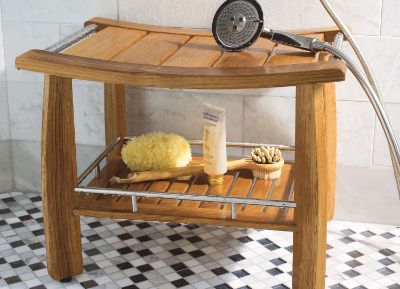 Teak Shower Bench