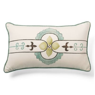 Handpainted Royal Lumbar Pillow