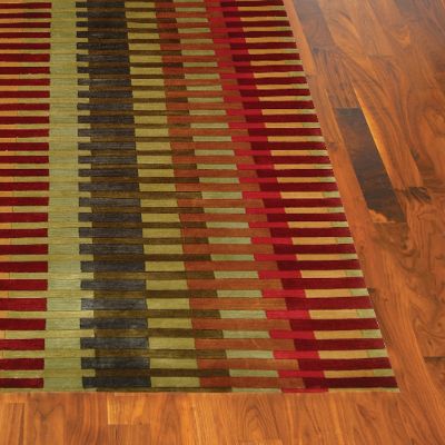La Carta Pile Area Rug in Stripes
