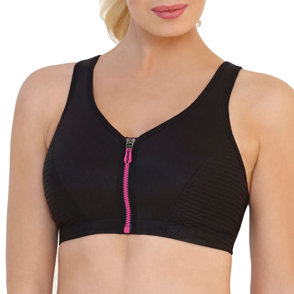 Glamorise High Impact Zipper Front B/C Sports Bra
